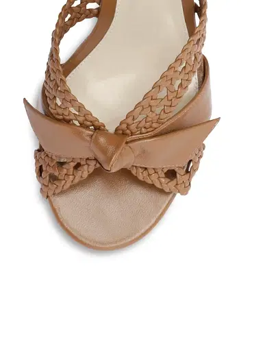 Alexandre Birman Women's Suelita 100MM Woven Raffia Platform Wedges - Espresso - Size 12 | Thumbnail 6 Alexandre Birman Women's Suelita 100MM Woven Raffia Platform Wedges - Espresso - Size 12 | Thumbnail 6