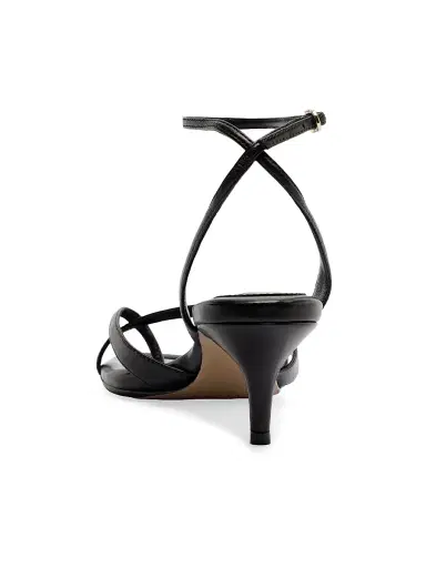 Alexandre Birman Women's Nelly 50MM Leather Kitten-Heel Sandals - Black | Thumbnail 5 Alexandre Birman Women's Nelly 50MM Leather Kitten-Heel Sandals - Black | Thumbnail 5
