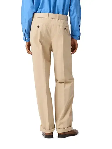 Miu Miu Women's Old Gabardine Pants - Beige Khaki | Thumbnail 4 Miu Miu Women's Old Gabardine Pants - Beige Khaki | Thumbnail 4