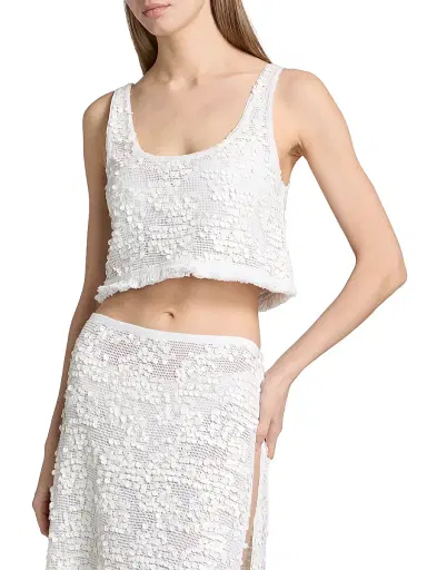 Ramy Brook Women's Kyra Sequin-Embellished Cotton Top | Thumbnail 3 Ramy Brook Women's Kyra Sequin-Embellished Cotton Top | Thumbnail 3