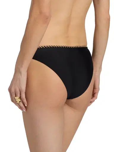 Ramy Brook Women's Isla Braided Bikini Bottom - Black | Thumbnail 4 Ramy Brook Women's Isla Braided Bikini Bottom - Black | Thumbnail 4