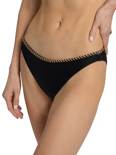 Ramy Brook Women's Isla Braided Bikini Bottom - Black | Thumbnail 5 Ramy Brook Women's Isla Braided Bikini Bottom - Black | Thumbnail 5