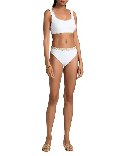 Ramy Brook Women's Peggy Bikini Bottom - White | Thumbnail 2 Ramy Brook Women's Peggy Bikini Bottom - White | Thumbnail 2