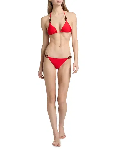 Ramy Brook Women's Odetta Bikini Bottom - Flame | Thumbnail 2 Ramy Brook Women's Odetta Bikini Bottom - Flame | Thumbnail 2