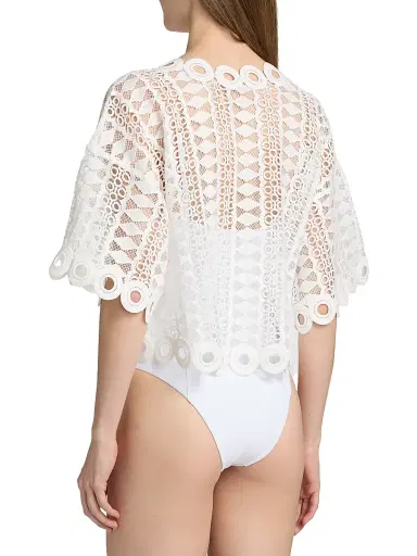 Ramy Brook Women's Dottie Cover-Up Blouse | Thumbnail 4 Ramy Brook Women's Dottie Cover-Up Blouse | Thumbnail 4