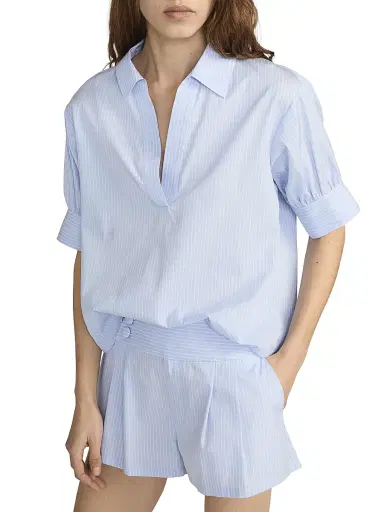 Frame Women's Striped Cotton Top | Thumbnail 5 Frame Women's Striped Cotton Top | Thumbnail 5