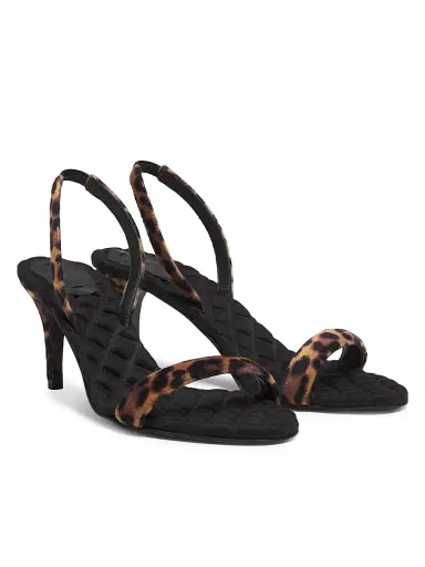AERA Women's Claudia 70MM Vegan Leopard-Print Velvet Slingback Sandals - Leopardo | Thumbnail 2 AERA Women's Claudia 70MM Vegan Leopard-Print Velvet Slingback Sandals - Leopardo | Thumbnail 2