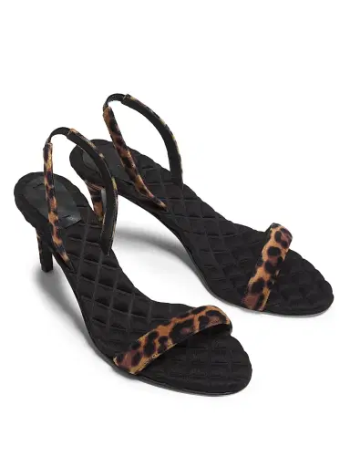 AERA Women's Claudia 70MM Vegan Leopard-Print Velvet Slingback Sandals - Leopardo | Thumbnail 4 AERA Women's Claudia 70MM Vegan Leopard-Print Velvet Slingback Sandals - Leopardo | Thumbnail 4