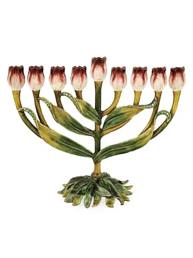 Tizo Jeweled Tulip Menorah | Thumbnail 1 Tizo Jeweled Tulip Menorah | Thumbnail 1
