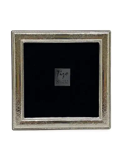 Tizo Sterling Silver Engraved Rope Frame - Silver 4x6 | Thumbnail 2 Tizo Sterling Silver Engraved Rope Frame - Silver 4x6 | Thumbnail 2