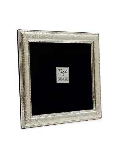 Tizo Sterling Silver Engraved Rope Frame - Silver 4x6 | Thumbnail 3 Tizo Sterling Silver Engraved Rope Frame - Silver 4x6 | Thumbnail 3