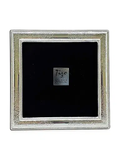 Tizo Sterling Silver Engraved Rope Frame - Silver 4x6 | Thumbnail 1 Tizo Sterling Silver Engraved Rope Frame - Silver 4x6 | Thumbnail 1