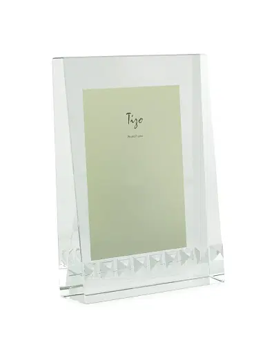 Tizo Crystal Studded Pyramid Frame - Clear 5 x 7 | Thumbnail 1 Tizo Crystal Studded Pyramid Frame - Clear 5 x 7 | Thumbnail 1
