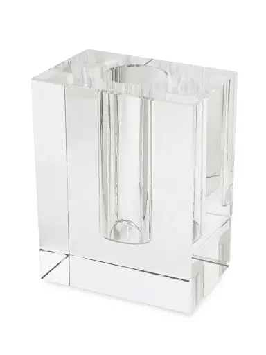 Tizo Crystal Modern Rectangular Vase - Clear | Thumbnail 1 Tizo Crystal Modern Rectangular Vase - Clear | Thumbnail 1