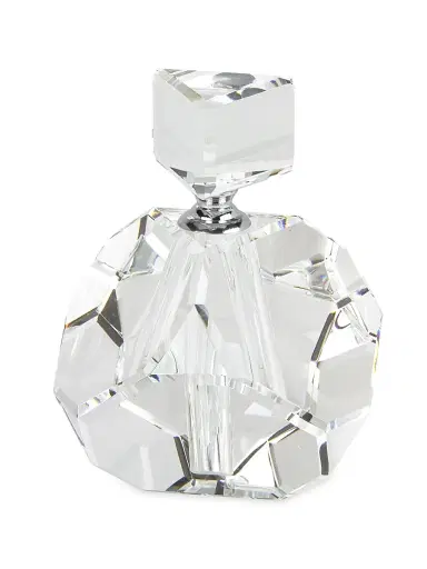 Tizo Clear Crystal Faceted Diamond-Cut Perfume Bottle | Thumbnail 1 Tizo Clear Crystal Faceted Diamond-Cut Perfume Bottle | Thumbnail 1