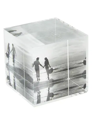 Tizo Clear Lucite Cube Paperweight Frame - Clear | Thumbnail 1 Tizo Clear Lucite Cube Paperweight Frame - Clear | Thumbnail 1