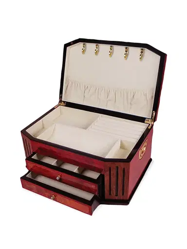 Tizo Inlaid Wood Jewelry Chest - Brown | Thumbnail 2 Tizo Inlaid Wood Jewelry Chest - Brown | Thumbnail 2