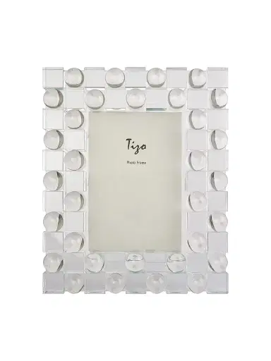 Tizo Spheres & Squares Crystal 5'' X 7'' Frame - Clear 5 x 7 | Thumbnail 1 Tizo Spheres & Squares Crystal 5'' X 7'' Frame - Clear 5 x 7 | Thumbnail 1