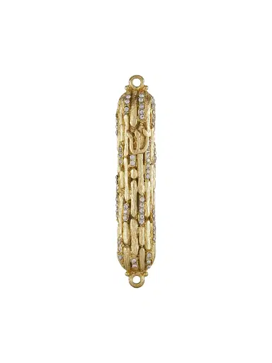Tizo Crystal Metal Mezuzah - Black | Thumbnail 2 Tizo Crystal Metal Mezuzah - Black | Thumbnail 2