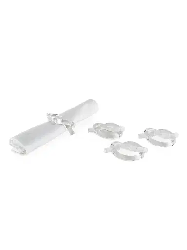 Tizo Lucite 4-Piece Knot Napkin Ring Set | Thumbnail 1 Tizo Lucite 4-Piece Knot Napkin Ring Set | Thumbnail 1