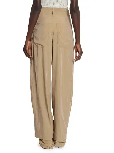 Isabel Marant Women's Inaya Pleated Drawstring Modal-Blend Pants - Khaki - Size 6 | Thumbnail 5 Isabel Marant Women's Inaya Pleated Drawstring Modal-Blend Pants - Khaki - Size 6 | Thumbnail 5