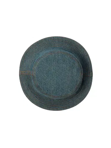 Burberry Women's Reversible Denim Bucket Hat - Indigo | Thumbnail 2 Burberry Women's Reversible Denim Bucket Hat - Indigo | Thumbnail 2