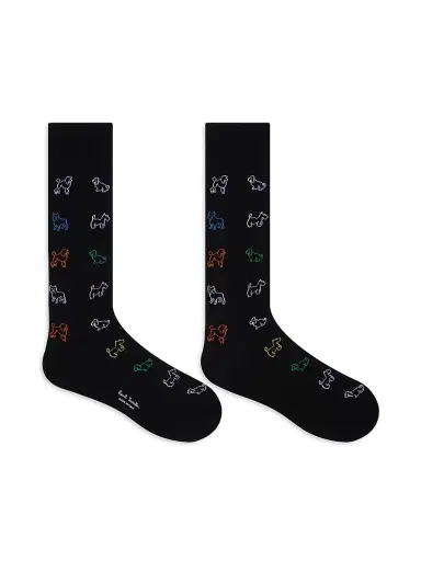 Paul Smith Men's 3-Pack Variety Patterns Socks - Black | Thumbnail 4 Paul Smith Men's 3-Pack Variety Patterns Socks - Black | Thumbnail 4