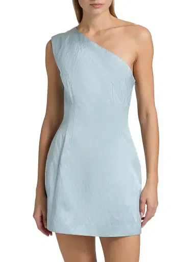 A.L.C. Women's Naya One-Shoulder Minidress - Marine Layer - Size 14 | Thumbnail 3 A.L.C. Women's Naya One-Shoulder Minidress - Marine Layer - Size 14 | Thumbnail 3