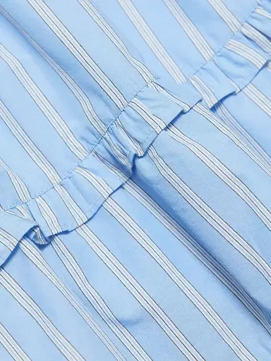 Cinq à Sept Women's Thea Lili Striped Tiered Miniskirt - Blue Multi | Thumbnail 7 Cinq à Sept Women's Thea Lili Striped Tiered Miniskirt - Blue Multi | Thumbnail 7