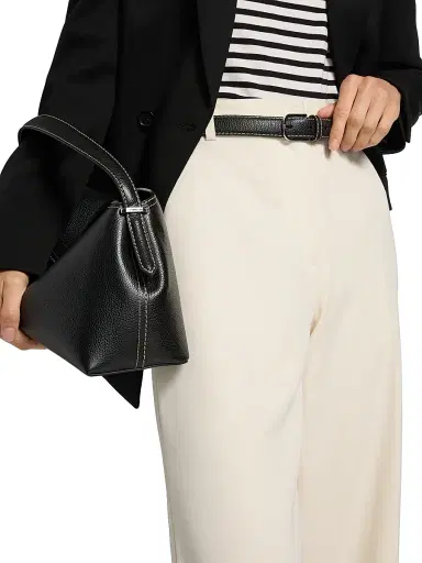 Nili Lotan Women's Rivers Wool Wide-Leg Pants - Stone | Thumbnail 6 Nili Lotan Women's Rivers Wool Wide-Leg Pants - Stone | Thumbnail 6