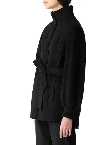 Mackage Women's Shania Tie-Waist Wool Jacket - Black - Size XL | Thumbnail 4 Mackage Women's Shania Tie-Waist Wool Jacket - Black - Size XL | Thumbnail 4