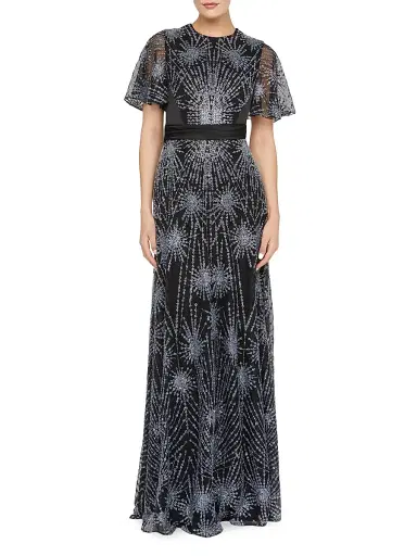 THEIA Women's Lavina Beaded Gown | Thumbnail 2 THEIA Women's Lavina Beaded Gown | Thumbnail 2