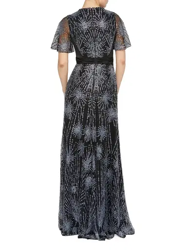 THEIA Women's Lavina Beaded Gown | Thumbnail 4 THEIA Women's Lavina Beaded Gown | Thumbnail 4