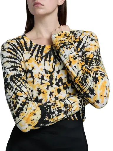 Proenza Schouler Women's Mia Tie-Dye Jersey Top - Sun Multi - Size XL | Thumbnail 6 Proenza Schouler Women's Mia Tie-Dye Jersey Top - Sun Multi - Size XL | Thumbnail 6