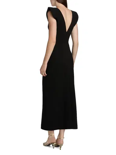 Proenza Schouler Women's Mariam Flutter-Sleeve Maxi Dress - Black - Size 6 | Thumbnail 5 Proenza Schouler Women's Mariam Flutter-Sleeve Maxi Dress - Black - Size 6 | Thumbnail 5