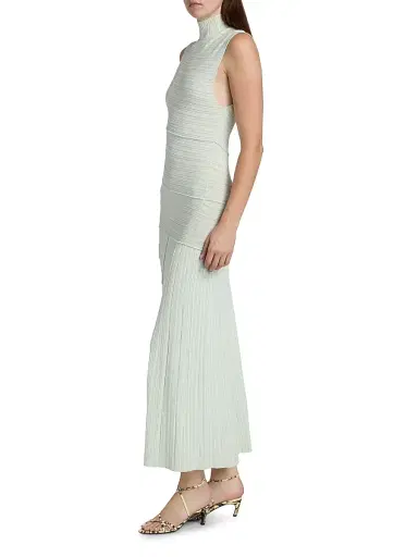 Proenza Schouler Women's Federica Micro Pleat Midi-Dress | Thumbnail 4 Proenza Schouler Women's Federica Micro Pleat Midi-Dress | Thumbnail 4