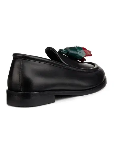 Proenza Schouler Women's Albers Rose-Tassel Leather Loafers | Thumbnail 3 Proenza Schouler Women's Albers Rose-Tassel Leather Loafers | Thumbnail 3