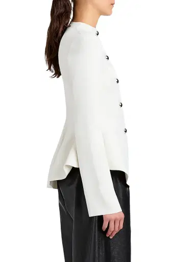 Proenza Schouler Women's Dasha Peplum Jacket - Off White - Size Large | Thumbnail 4 Proenza Schouler Women's Dasha Peplum Jacket - Off White - Size Large | Thumbnail 4