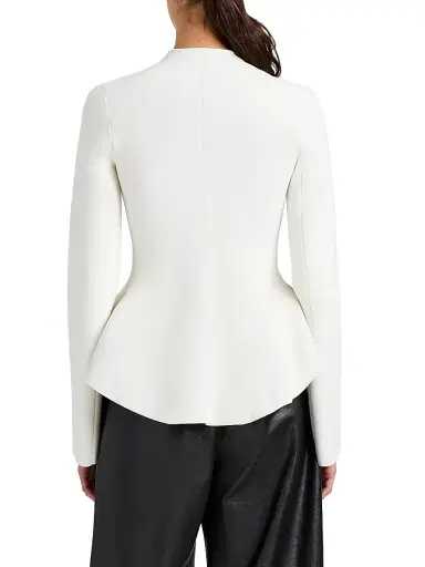 Proenza Schouler Women's Dasha Peplum Jacket - Off White - Size Large | Thumbnail 5 Proenza Schouler Women's Dasha Peplum Jacket - Off White - Size Large | Thumbnail 5