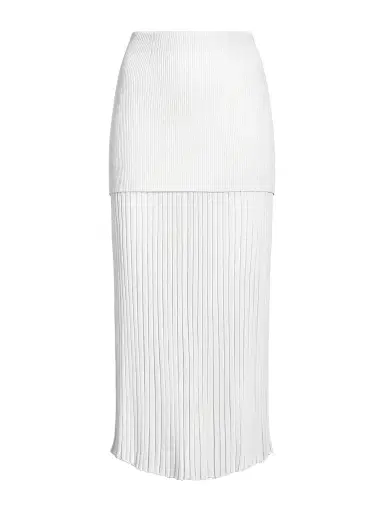 Proenza Schouler Women's Luiza Sunburst Rib Midi-Skirt | Thumbnail 1 Proenza Schouler Women's Luiza Sunburst Rib Midi-Skirt | Thumbnail 1