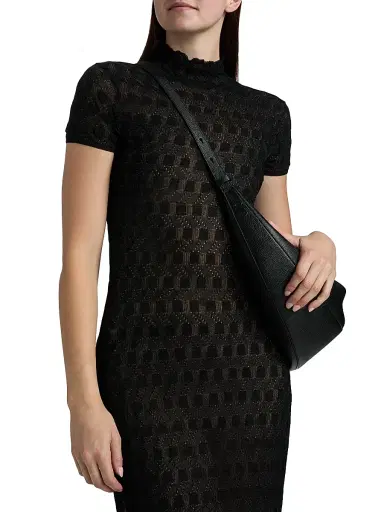 Proenza Schouler Women's Zein Geo Textured Maxi Dress - Black - Size XL | Thumbnail 6 Proenza Schouler Women's Zein Geo Textured Maxi Dress - Black - Size XL | Thumbnail 6