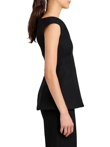 Proenza Schouler Women's Mariam Wool Scuba Top - Black - Size 12 | Thumbnail 4 Proenza Schouler Women's Mariam Wool Scuba Top - Black - Size 12 | Thumbnail 4