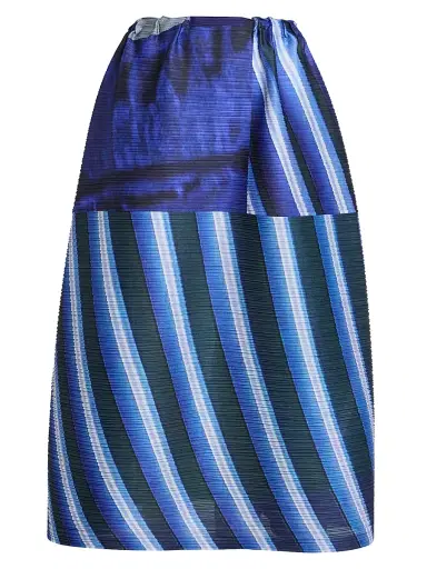 Pleats Please Issey Miyake Women's City Collage Plissé Midi-Skirt | Thumbnail 1 Pleats Please Issey Miyake Women's City Collage Plissé Midi-Skirt | Thumbnail 1