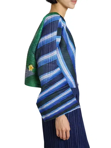 Pleats Please Issey Miyake Women's City Collage Jacket | Thumbnail 6 Pleats Please Issey Miyake Women's City Collage Jacket | Thumbnail 6