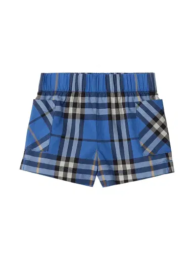 Burberry Baby Boy's Check Short-Sleeve Shirt & Short Sets - Hyacinth Blue - Size 12 Months | Thumbnail 4 Burberry Baby Boy's Check Short-Sleeve Shirt & Short Sets - Hyacinth Blue - Size 12 Months | Thumbnail 4