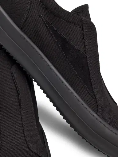 DRKSHDW by Rick Owens Men's Laceless Vintage Sneaks Low-Top Canvas Sneakers - Black | Thumbnail 5 DRKSHDW by Rick Owens Men's Laceless Vintage Sneaks Low-Top Canvas Sneakers - Black | Thumbnail 5