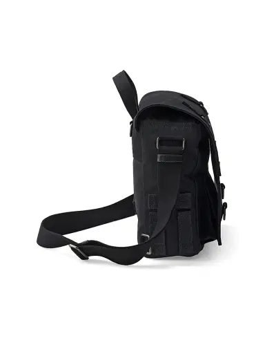 Prada Men's Canvas Shoulder Bag - Black | Thumbnail 5 Prada Men's Canvas Shoulder Bag - Black | Thumbnail 5
