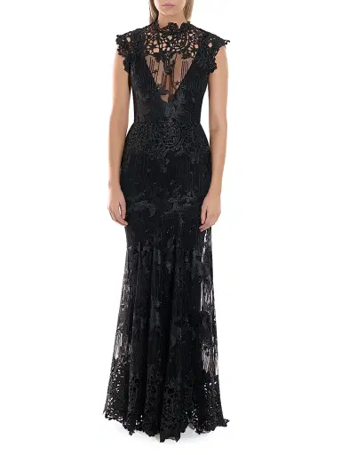 Zhivago Women's Stolen Dreams Lace Floral-Appliqué Mermaid Gown | Thumbnail 2 Zhivago Women's Stolen Dreams Lace Floral-Appliqué Mermaid Gown | Thumbnail 2