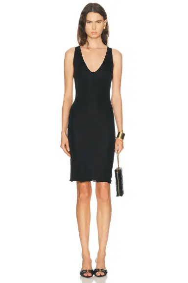 Saint Laurent Sleeveless Mini Dress | Thumbnail 1 Saint Laurent Sleeveless Mini Dress | Thumbnail 1