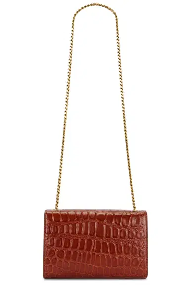 Saint Laurent Small Kate Croc Chain Bag | Thumbnail 3 Saint Laurent Small Kate Croc Chain Bag | Thumbnail 3